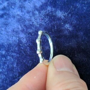 FREE With Purchase New silver tone ring, size 6, freebie